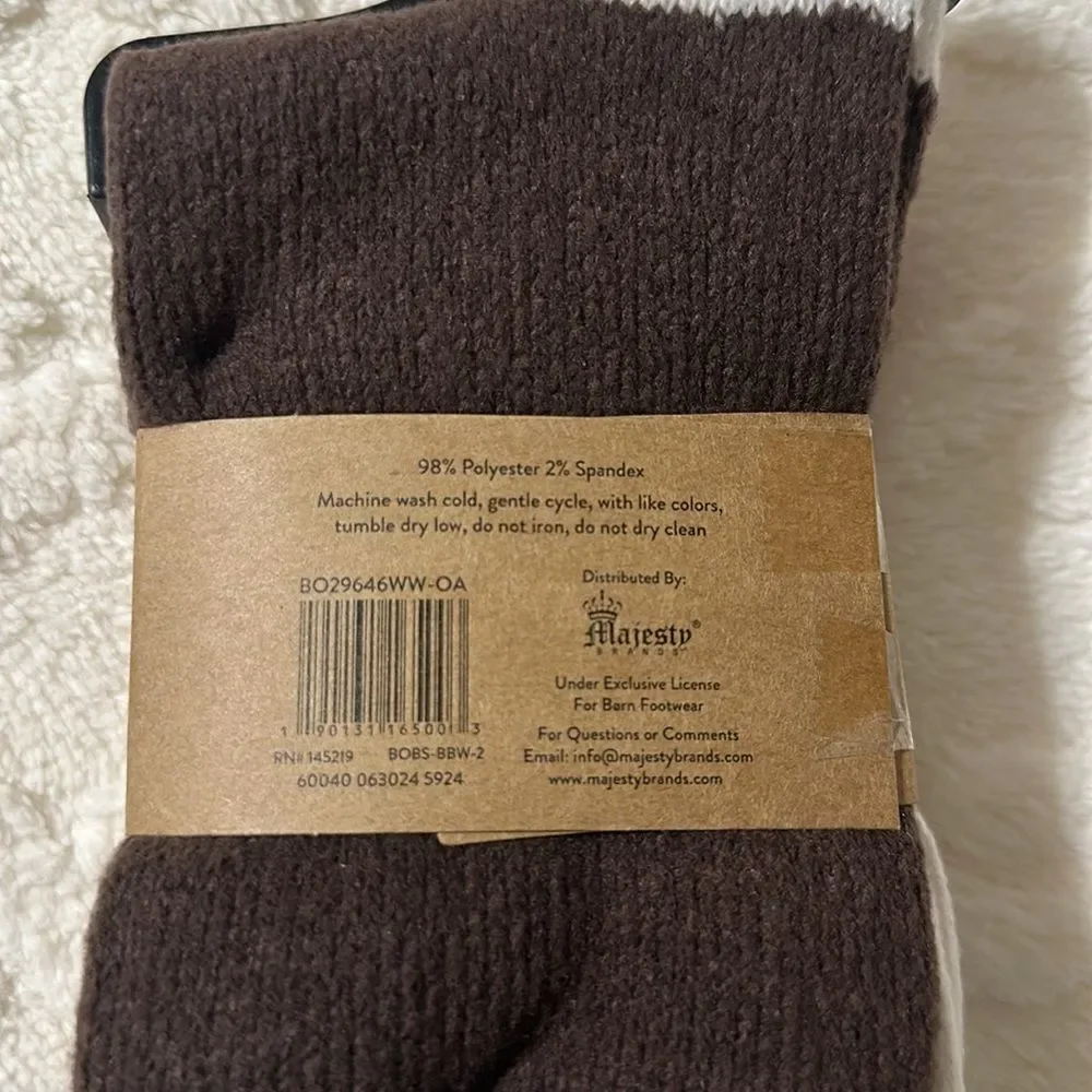BORN Earth Tones Ivory Brown White US W 4-10 Super Soft Quarter Socks 3 pack